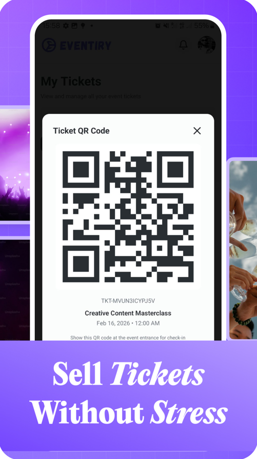 QR code tickets
